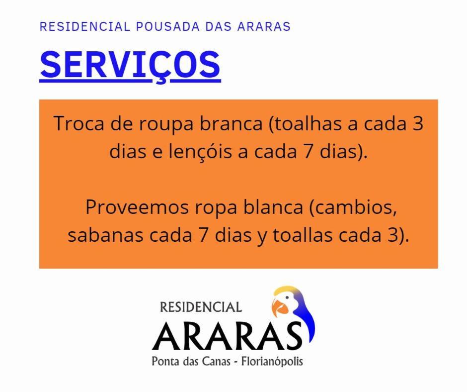 Residencial Pousada Das Araras Florianópolis Exterior foto